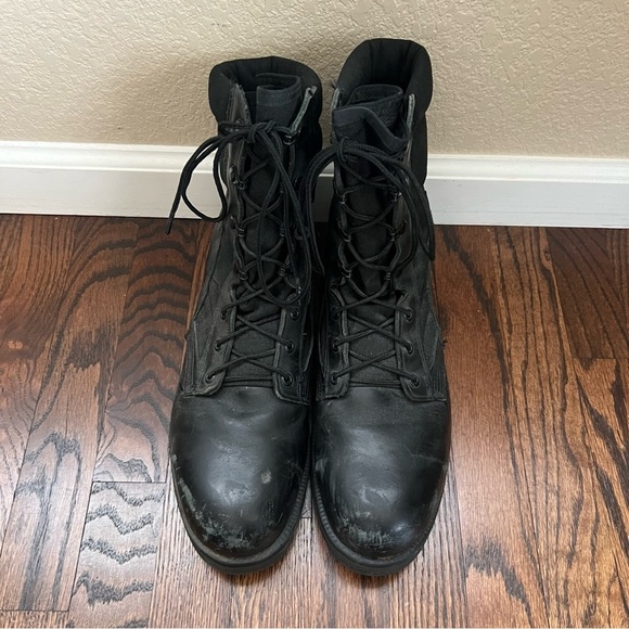 Belleville Steel Toe Hot Weather Combat Boots Men Sz 10.5 R Black 220 TRP ST, - Picture 7 of 16